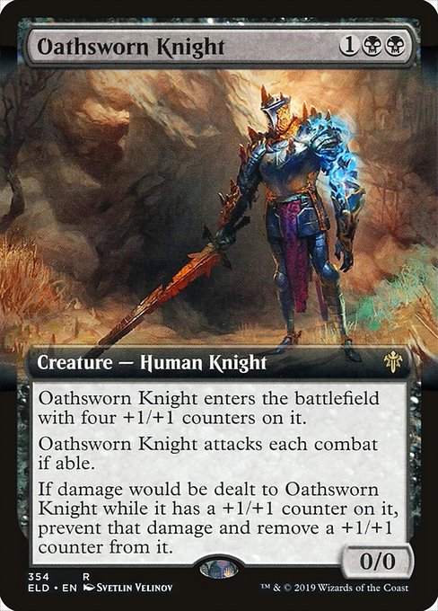 Throne of Eldraine - 354 - Oathsworn Knight - Rare - B - Non-foil