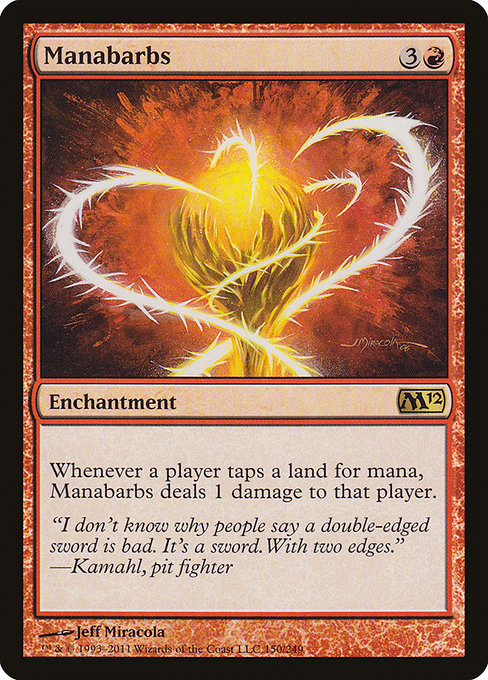 Magic 2012 - 150 - Manabarbs - Rare - R - Non-foil