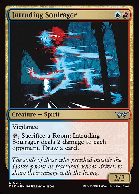 Duskmourn: House of Horror - 218 - Intruding Soulrager - Uncommon - UR - Non-foil