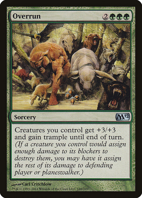 Magic 2012 - 186 - Overrun - Uncommon - G - Non-foil