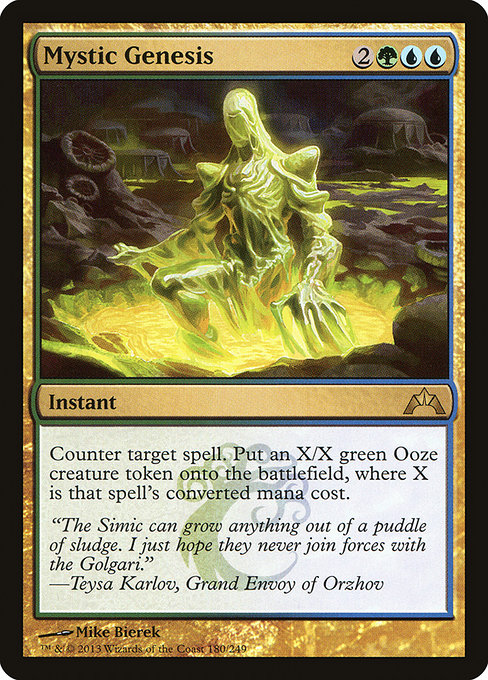 Gatecrash - 180 - Mystic Genesis - Rare - UG - Non-foil