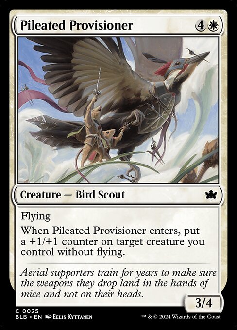 Bloomburrow - 25 - Pileated Provisioner - Common - W - Foil