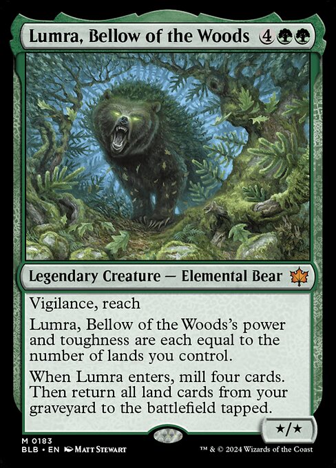 Bloomburrow - 183 - Lumra, Bellow of the Woods - Mythic - G - Non-foil