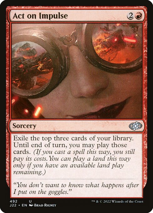 Jumpstart 2022 - 492 - Act on Impulse - Uncommon - R - Non-foil