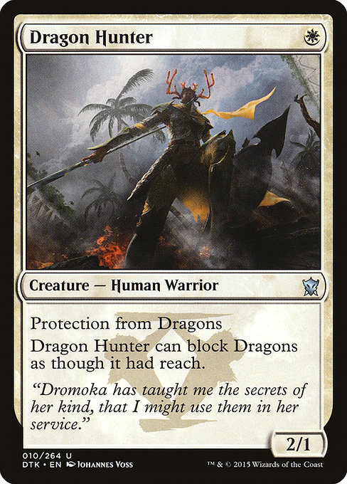 Dragons of Tarkir - 10 - Dragon Hunter - Uncommon - W - Non-foil