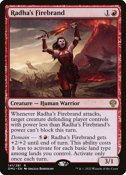 Dominaria United - 141 - Radha's Firebrand - Rare - R - Foil