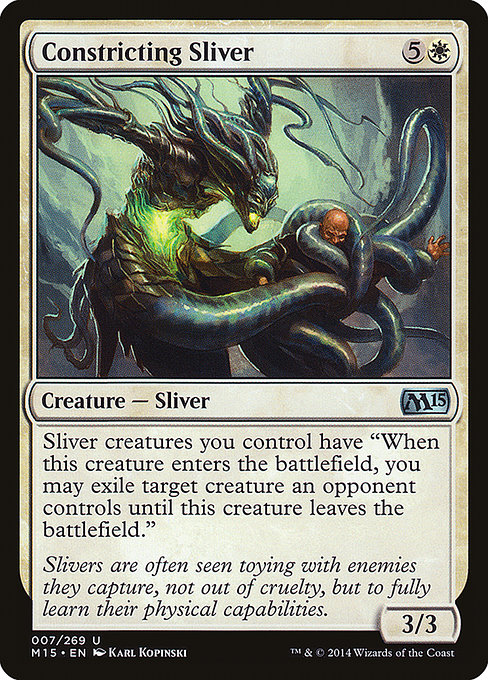 Magic 2015 - 7 - Constricting Sliver - Uncommon - W - Non-foil