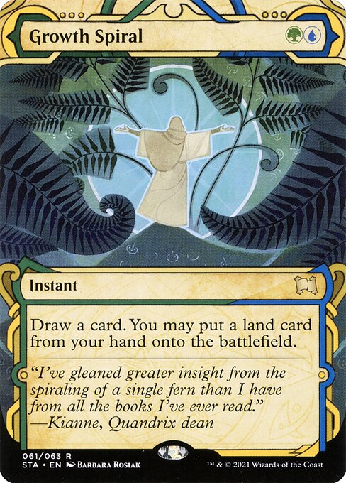 Strixhaven Mystical Archive - 61 - Growth Spiral - Rare - UG - Foil