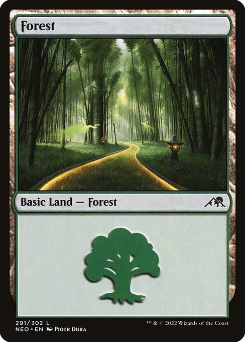 Kamigawa: Neon Dynasty - 291 - Forest - Common - C - Non-foil
