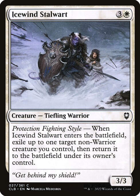 Commander Legends: Battle for Baldur's Gate - 27 - Icewind Stalwart - Common - W - Non-foil