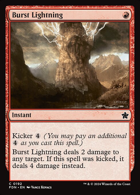 Foundations - 192 - Burst Lightning - Common - R - Non-foil