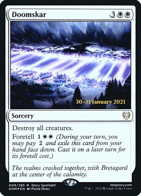 Kaldheim Promos - 9s - Doomskar - Rare - W - Foil - Datestamped Promo