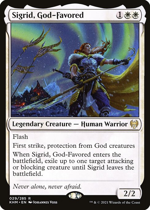 Kaldheim - 29 - Sigrid, God-Favored - Rare - W - Non-foil