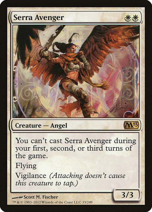 Magic 2013 - 33 - Serra Avenger - Rare - W - Non-foil