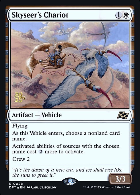 Aetherdrift Promos - 28s - Skyseer's Chariot - Rare - W - Foil - Datestamped Promo