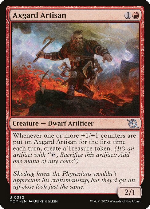 March of the Machine - 332 - Axgard Artisan - Uncommon - R - Non-foil
