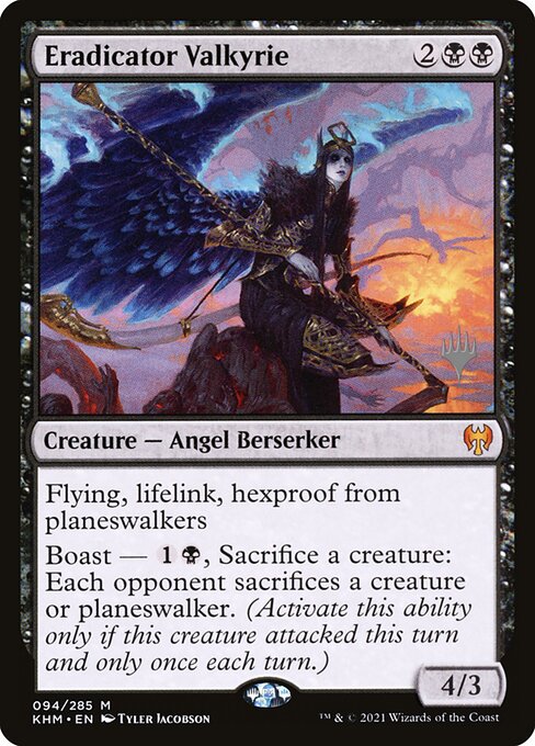 Kaldheim Promos - 94p - Eradicator Valkyrie - Mythic - B - Non-foil - Promo