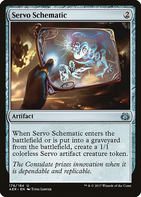 Aether Revolt - 176 - Servo Schematic - Uncommon - C - Non-foil