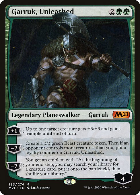 Core Set 2021 - 183 - Garruk, Unleashed - Mythic - G - Non-foil