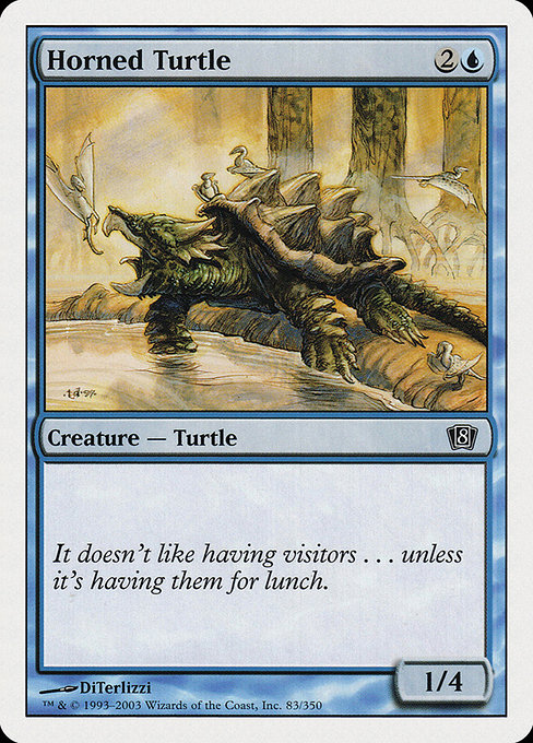 Eighth Edition - 83 - Horned Turtle - Common - U - Non-foil