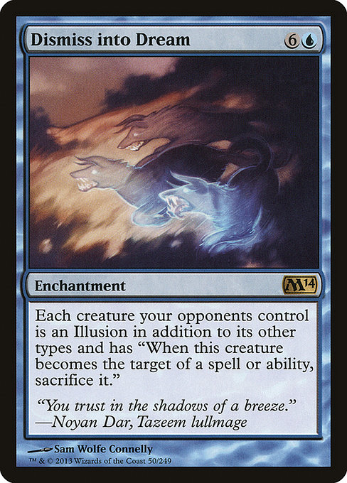 Magic 2014 - 50 - Dismiss into Dream - Rare - U - Non-foil