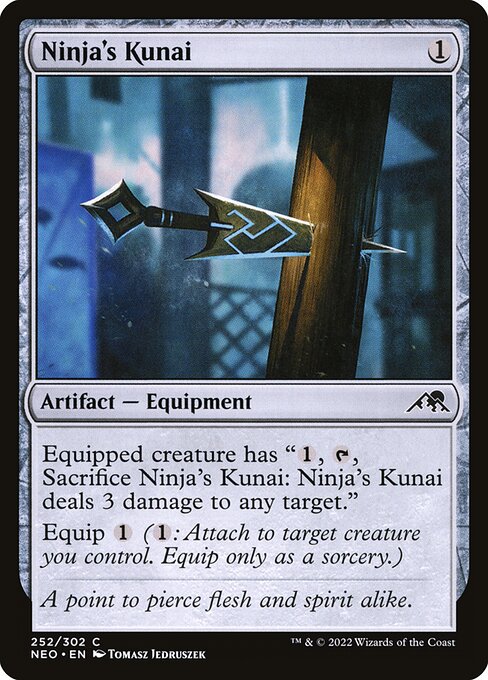 Kamigawa: Neon Dynasty - 252 - Ninja's Kunai - Common - C - Non-foil