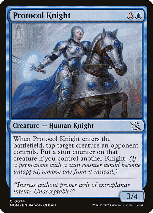 March of the Machine - 74 - Protocol Knight - Common - U - Non-foil
