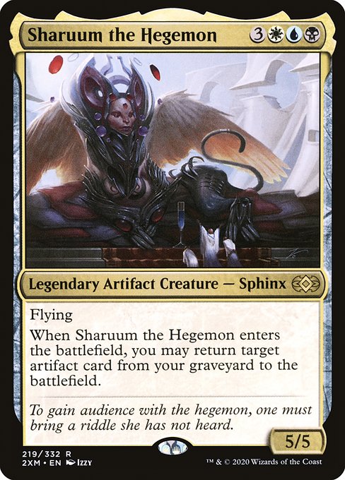 Double Masters - 219 - Sharuum the Hegemon - Rare - Multi - Non-foil