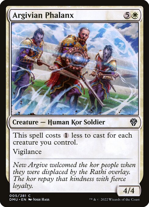 Dominaria United - 5 - Argivian Phalanx - Common - W - Foil