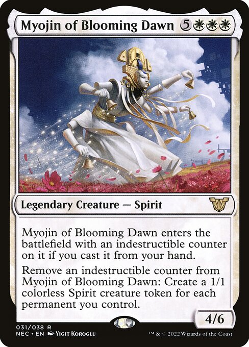 Neon Dynasty Commander - 31 - Myojin of Blooming Dawn - Rare - W - Non-foil