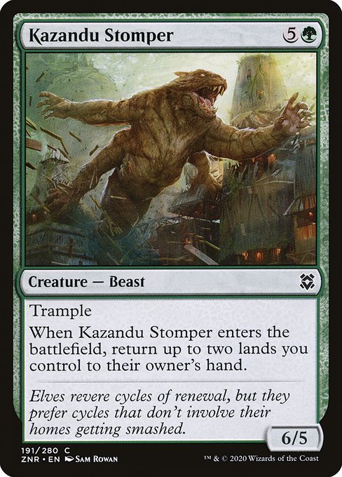 Zendikar Rising - 191 - Kazandu Stomper - Common - G - Non-foil
