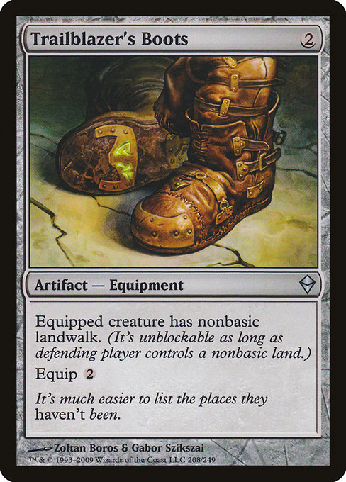 Zendikar - 208 - Trailblazer's Boots - Uncommon - C - Non-foil