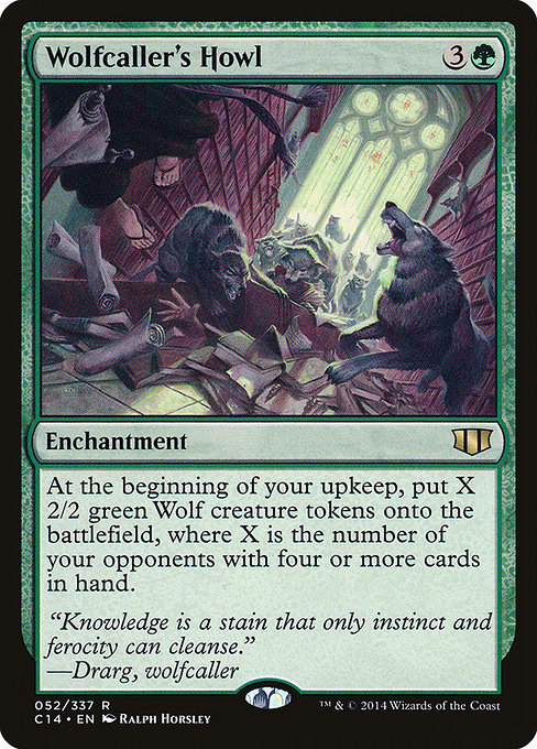 Commander 2014 - 52 - Wolfcaller's Howl - Rare - G - Non-foil