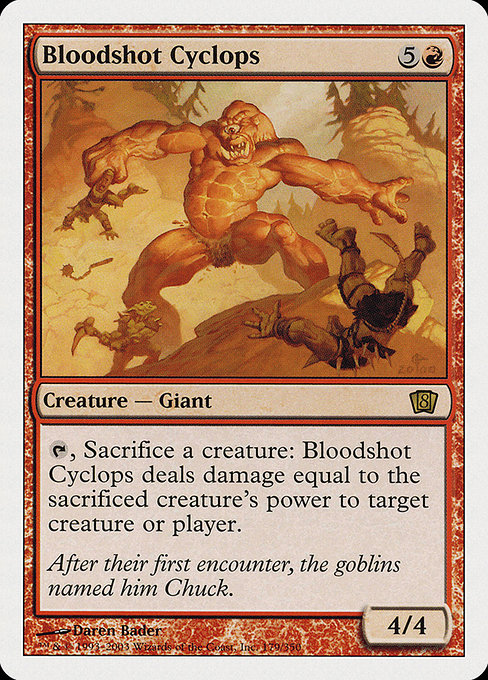 Eighth Edition - 179 - Bloodshot Cyclops - Rare - R - Non-foil