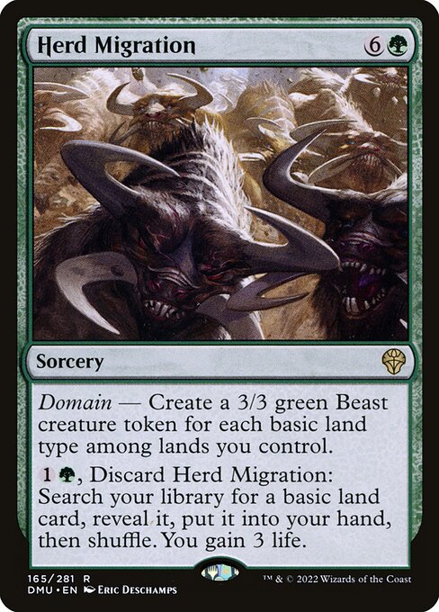 Dominaria United - 165 - Herd Migration - Rare - G - Non-foil