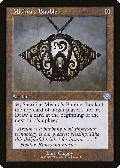 The Brothers' War Retro Artifacts - 34 - Mishra's Bauble - Uncommon - C - Non-foil