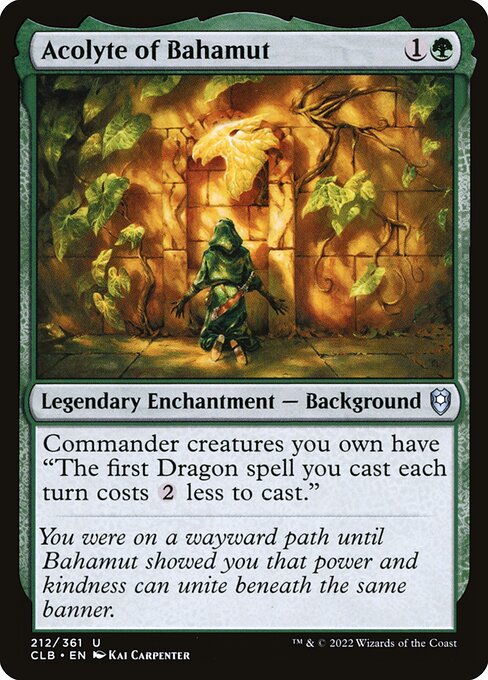 Commander Legends: Battle for Baldur's Gate - 212 - Acolyte of Bahamut - Uncommon - G - Non-foil