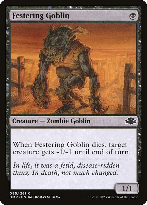 Dominaria Remastered - 85 - Festering Goblin - Common - B - Non-foil