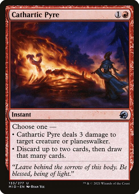 Innistrad: Midnight Hunt - 133 - Cathartic Pyre - Uncommon - R - Non-foil