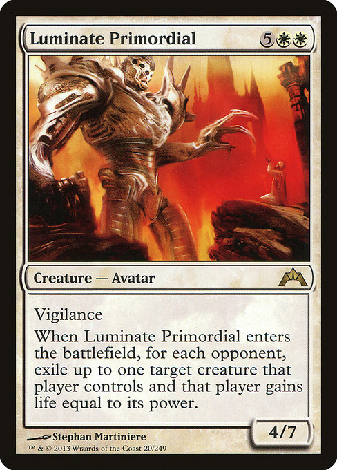 Gatecrash - 20 - Luminate Primordial - Rare - W - Non-foil