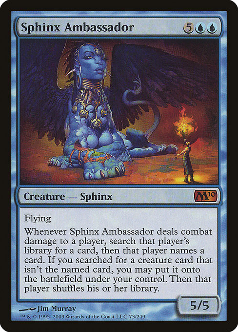 Magic 2010 - 73 - Sphinx Ambassador - Mythic - U - Non-foil