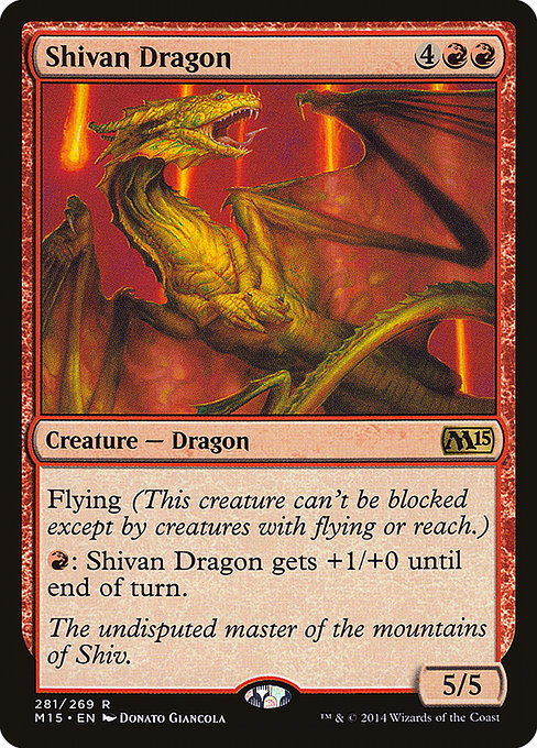 Magic 2015 - 281 - Shivan Dragon - Rare - R - Non-foil