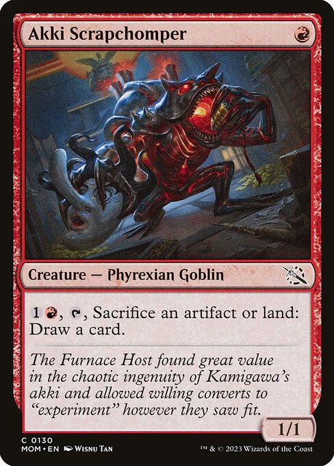 March of the Machine - 130 - Akki Scrapchomper - Common - R - Non-foil