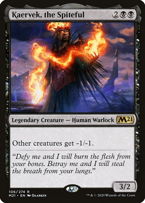 Core Set 2021 - 106 - Kaervek, the Spiteful - Rare - B - Foil