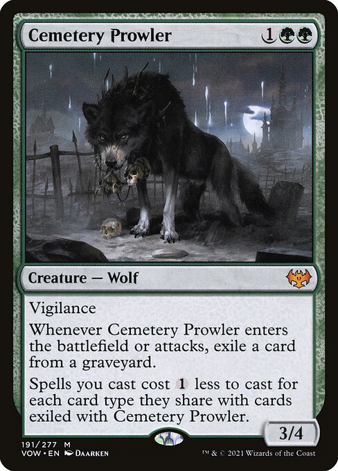 Innistrad: Crimson Vow - 191 - Cemetery Prowler - Mythic - G - Non-foil