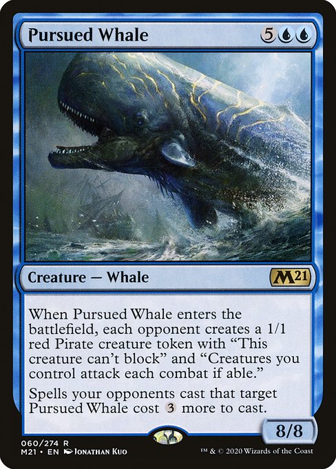 Core Set 2021 - 60 - Pursued Whale - Rare - U - Non-foil