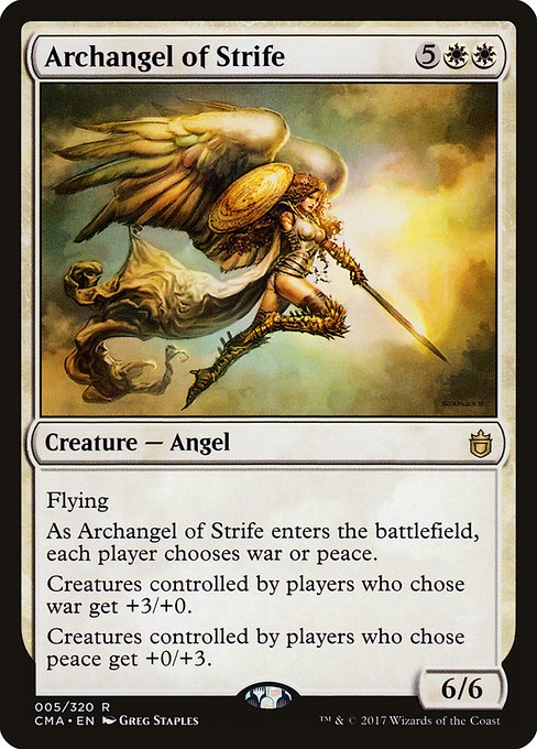 Commander Anthology - 5 - Archangel of Strife - Rare - W - Non-foil