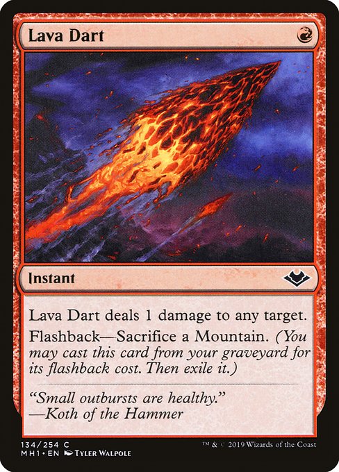 Modern Horizons - 134 - Lava Dart - Common - R - Non-foil