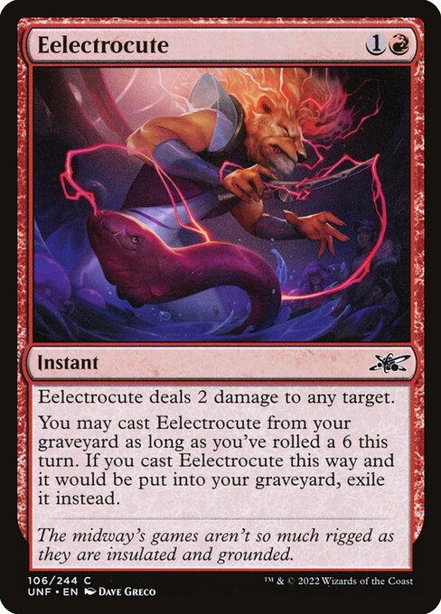 Unfinity - 106 - Eelectrocute - Common - R - Foil