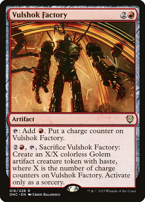 Phyrexia: All Will Be One Commander - 16 - Vulshok Factory - Rare - R - Non-foil